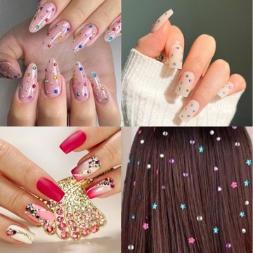 Самоклеящиеся наклейки со стразами для лица, ногтей, волос, радужные