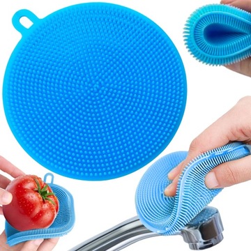 Силиконовый коврик для мытья кистей, мытья посуды.