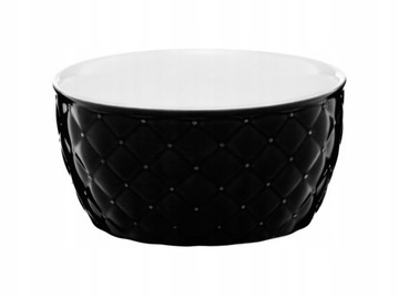 Salaterka pikowana Glamour 13,5 cm czarna AMBITION