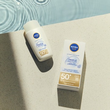 NIVEA SUN TRIPPLE PROTECT УЛЬТРАЛЕГКИЙ ФЛЮИД ДЛЯ ЛИЦА С ФИЛЬТРОМ SPF50+ 40 МЛ