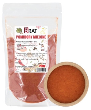 POMIDORY MIELONE suszone PROSZEK POMIDOROWY 200g