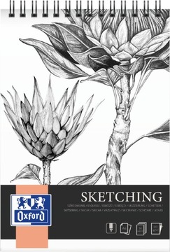 BLOK szkicownik OXFORD SKETCHING A4 120/50 SPIRALA