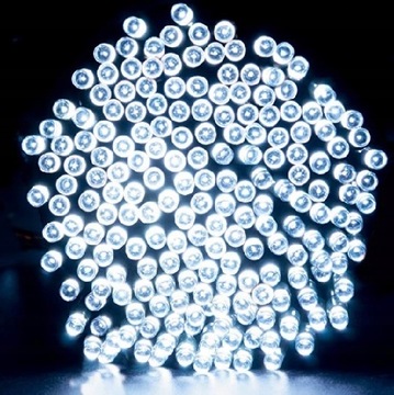 Рождественская елка, 300 светодиодов, цепочка, цвет холодный, для дома и улицы, CW, 22 м