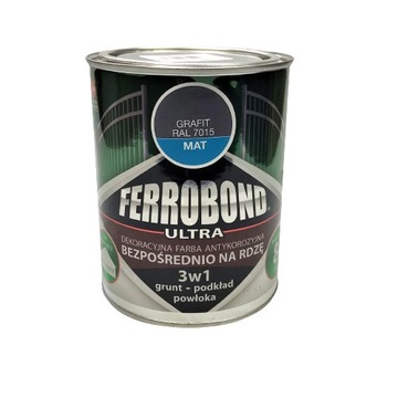 JURGA FERROBOND FARBA NA RDZĘ GRAFIT MAT RAL 7015