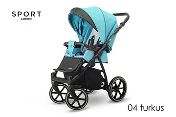 Коляска Lonex Sport бирюзовая