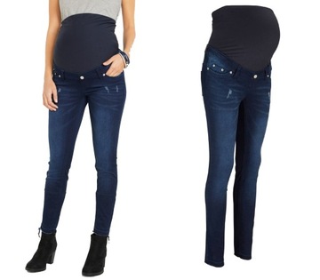 P13 Bonprix spodnie ciążowe jeans rurki 44 2XL