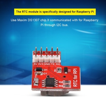 Moduł RTC DS1307 Zegar Czasu Rzeczywistego dla Raspberry Pi 3 2