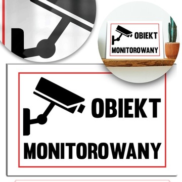 TABLICA Informacyjna OBIEKT MONITOROWANY Wzory