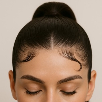 Grzebień Kokówka Szczotka Do Włosów Sleek Slick Bun Ponytail zestaw 3 szt