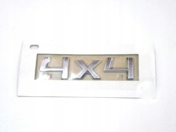 EMBLEMAT LOGO NAPIS SKODA 4x4 SREBRNY