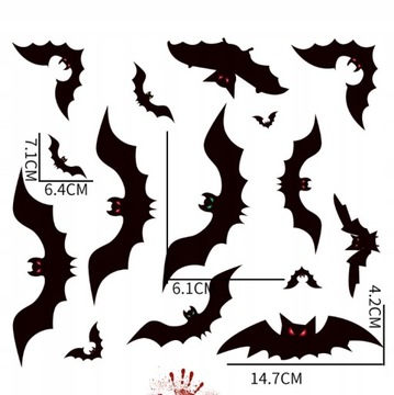 ДЕКОРАТИВНЫЕ НАКЛЕЙКИ НА ХЭЛЛОУИН Пауки 4 в 1