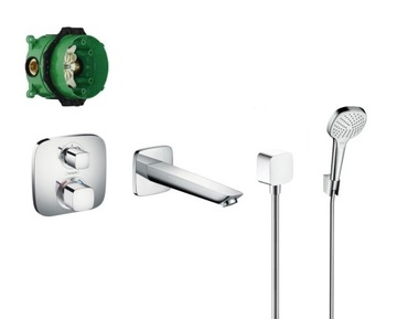 Zestaw wannowy podtynkowy Hansgrohe Ecostat
