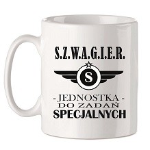 Kubek Szwagier Do Zadań Specjalnych Śmieszny Prezent Upominek + pudełko