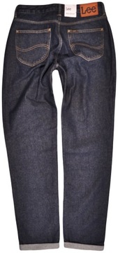 LEE spodnie HIGH WAIST dark blue jeans MOM STRAIGHT _ W28 L33