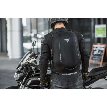 SHIMA PRAKTYCZNY PLECAK MOTOCYKLOWY USZTYWNIANY AYRO 24L BLACK
