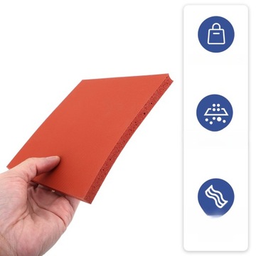 ПРЕСС-МАТ НАГРЕВАТЕЛЬНЫЕ ПОДУШКИ КРАСНЫЕ РЕЗИНОВЫЕ ПОДУШКИ, УСТОЙЧИВЫЕ К ВЫСОКОЙ ТЕМПЕРАТУРЕ 3 ШТ.