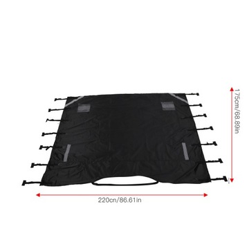 Универсальная ткань Oxford Caravan черного цвета.