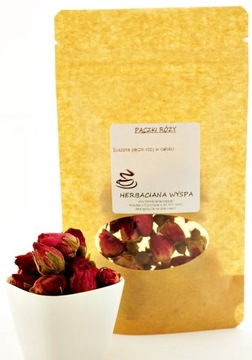 Pąki Róży całe kwiaty susz jadalny do herbaty 250g