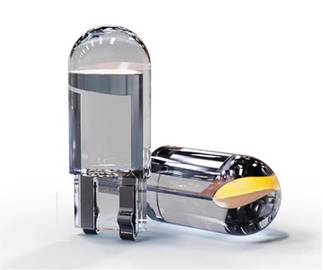 T10 HPC 360' BIAŁA W5W LED COB transparentna ----- 24V TIR -