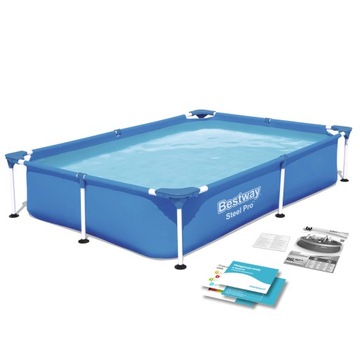 BASEN OGRODOWY STELAŻOWY 221x150x43cm BESTWAY