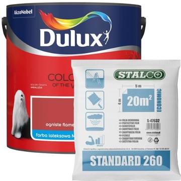 Dulux Kolory Świata Ogniste Flamenco 2,5L + GRATIS