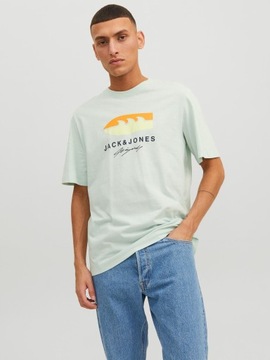 T-shirt męski JackJones JORTULUM LOGO LN r.S