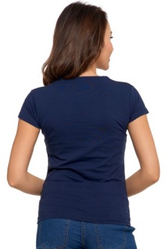 ЖЕНСКАЯ ФУТБОЛКА, ХЛОПКОВАЯ ФУТБОЛКА С КОРОТКИМ РУКАВОМ, V-ОБРАЗНЫМ ВЫРЕЗОМ MORAJ R.L BASIC