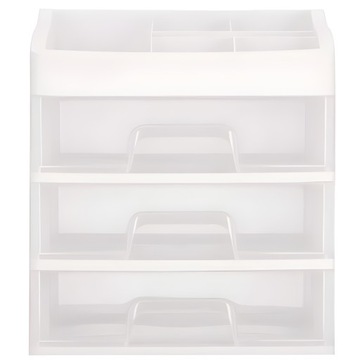 КОРОБКА-ОРГАНИЗАТОР ДЛЯ КОСМЕТИКИ КОНТЕЙНЕР ШКАФ ДЛЯ ЮВЕЛИРНЫХ ИЗДЕЛИЙ С 3 ЯЩИКАМИ