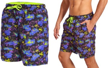 Szorty kąpielowe męskie spodenki plażowe kolorowe POLSKIE S ZAGANO