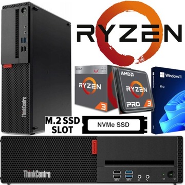 PC Lenovo M75s AMD Ryzen 3 Quad 4.0GHz DDR4 8/500GB RS COM Win11