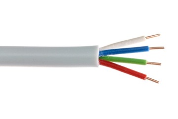 Przewód kabel wielożyłowy do czujek alarmu YTDY 4x0,5 miedziany – 10m