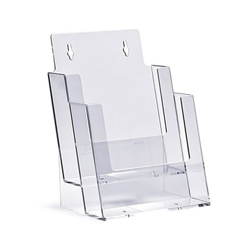 Stojak na ulotki 2 x A5 plexi odlewany 2C160