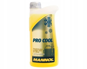 PŁYN CHŁODNICZY MANNOL 4414 PRO COOL ŻÓŁTY 1L (-40/+135ST.C) CROSS QUAD ATV