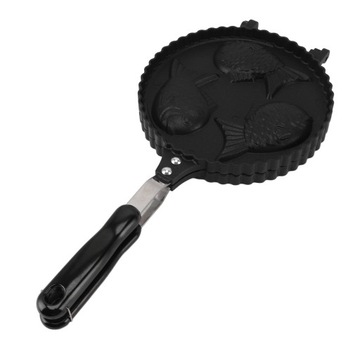 Gofrownica rybna Pan 3 Ryby Śliczne aluminiowe jednolite ogrzewanie US