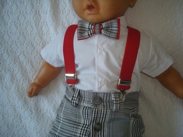 КОМПЛЕКТ ЛЕТНЕЙ ОДЕЖДЫ / КРЕЩЕНИЕ / СВАДЬБА / ШОРТЫ 92