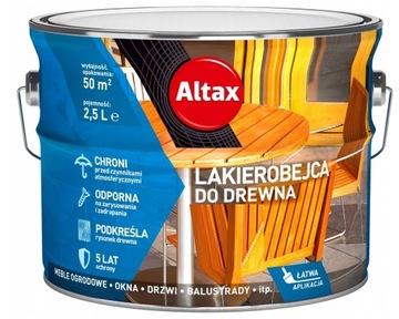 ALTAX Lakierobejca do Drewna 2,5l ORZECH