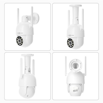 НАРУЖНАЯ КАМЕРА С ПЕРЕКЛЮЧЕНИЕМ БЕСПРОВОДНАЯ PRO IP WiFi 5X ZOOM 5MPx 5MP 2K HD