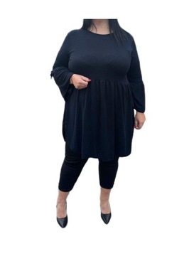 Elegancka tunika plus size rozmiar 50, 52, 54 granat