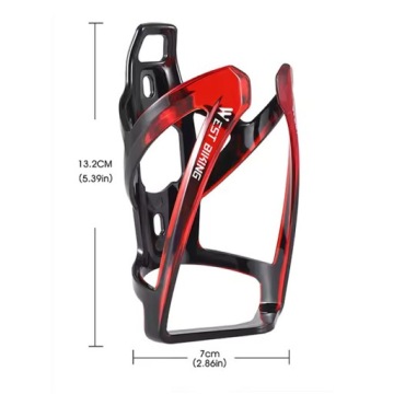 Корзина для велосипедных бидонов черная и красная