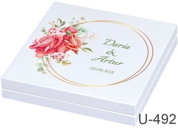 Свадебный сувенир, копилка, белая графика