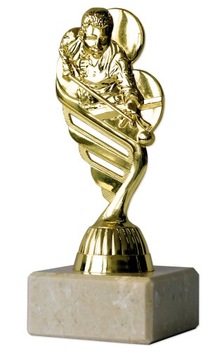 Statuetka BILARD bilardzista 16 cm + NADRUK M1