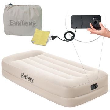 Materac dmuchany WBUDOWANA POMPKA 191x97cm Bestway