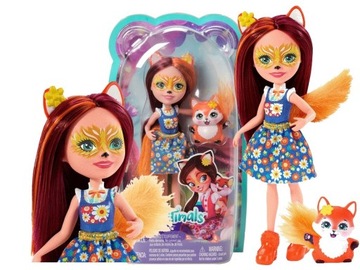 ENCHANTIMALS LALKA FELECITY FOX + LISEK zwierzątko