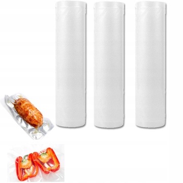 Rolki FOLIA RĘKAW ZGRZEWARKI PRÓŻNIOWEJ 20×500cm 3szt = 20×1500cm !