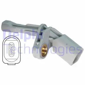 2X ČIDLA RYCHLOST KOLA ABS DELPHI ZADNÍ L+P DO AUDI SEAT SKODA VW