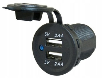 Ładowarka USB do kampera 4,8A Haba