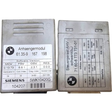 BMW E90 E91 ZAŘÍZENÍ(HÁK) TÁŽNÝ ELELKTRICKÝ SVAZEK KOULE WESTFALIA 6791155