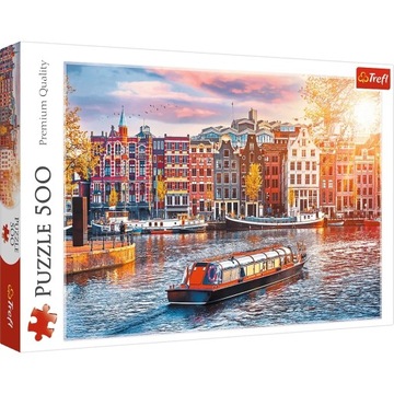 PUZZLE UKŁADANKA AMSTERDAM HOLANDIA 500 el.