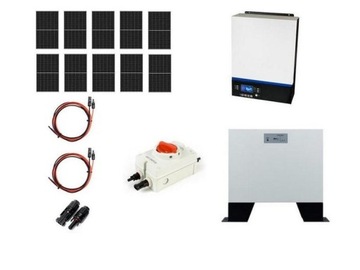 Hybrydowy zestaw solarny off-grid ESB-10kW-48 MPPT 10xPV Mono Magazyn 5kWh