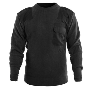Sweter Bluza Golf wojskowy Mil-Tec Pullover Bundeswehry Polyacryl czarny 52